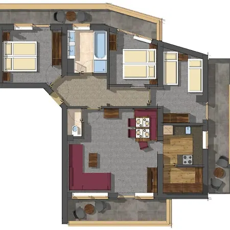 Dorfplatzl Garni & 아파트호텔 턱스